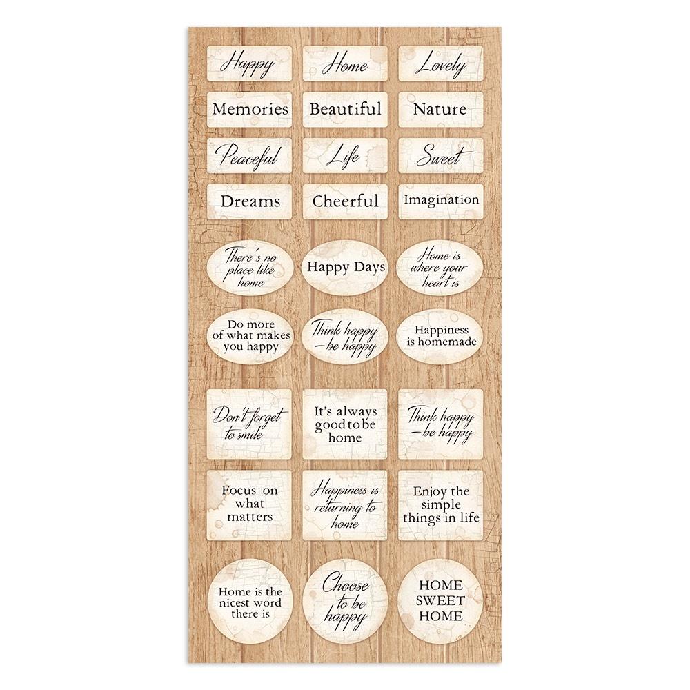 Stamperia Collectables Double-Sided Paper 6X12 - Create Happiness Welcome Home