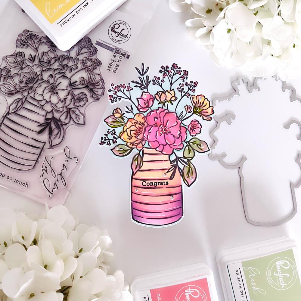Pinkfresh Studio Die Set - Inky Bouquet