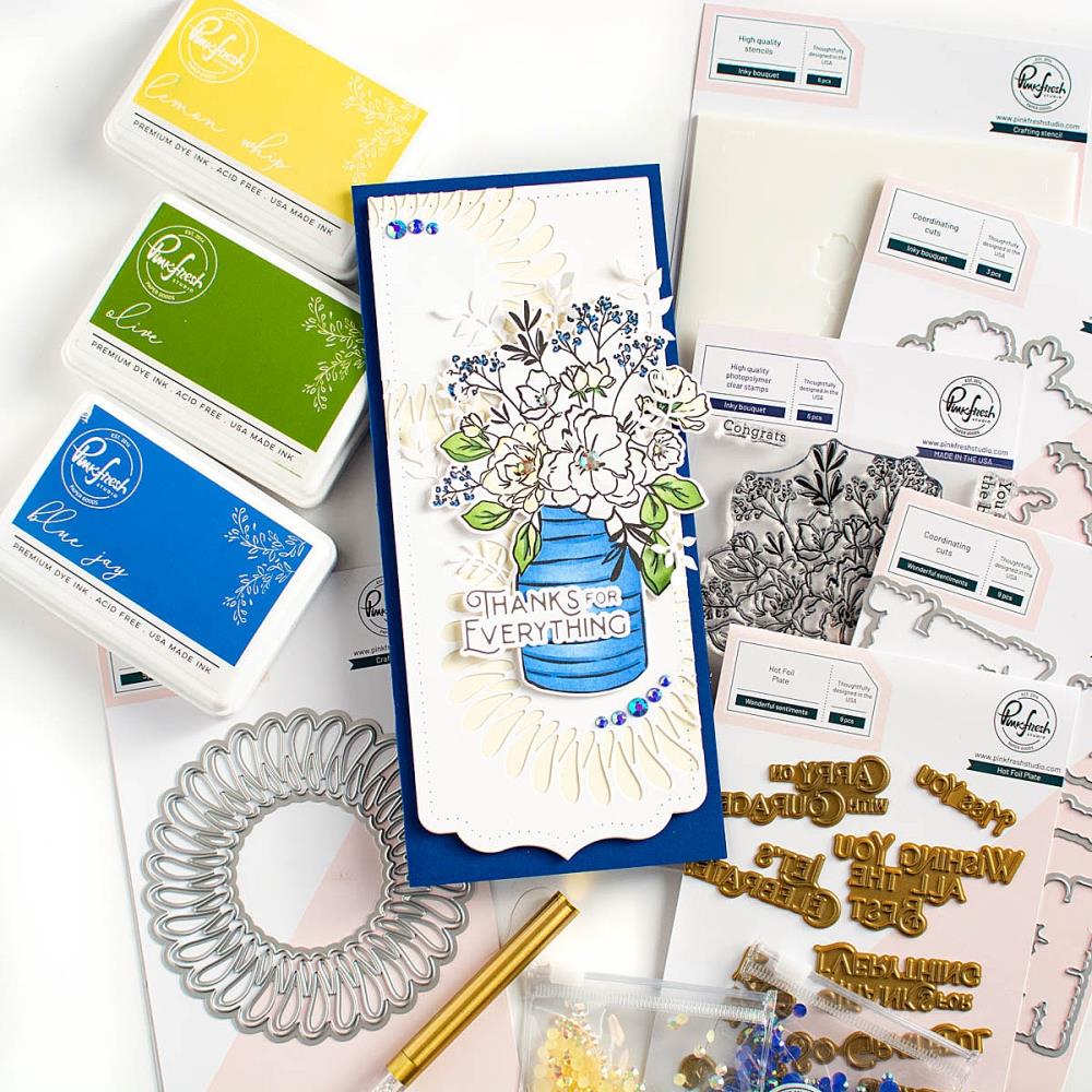 Pinkfresh Studio Die Set - Inky Bouquet
