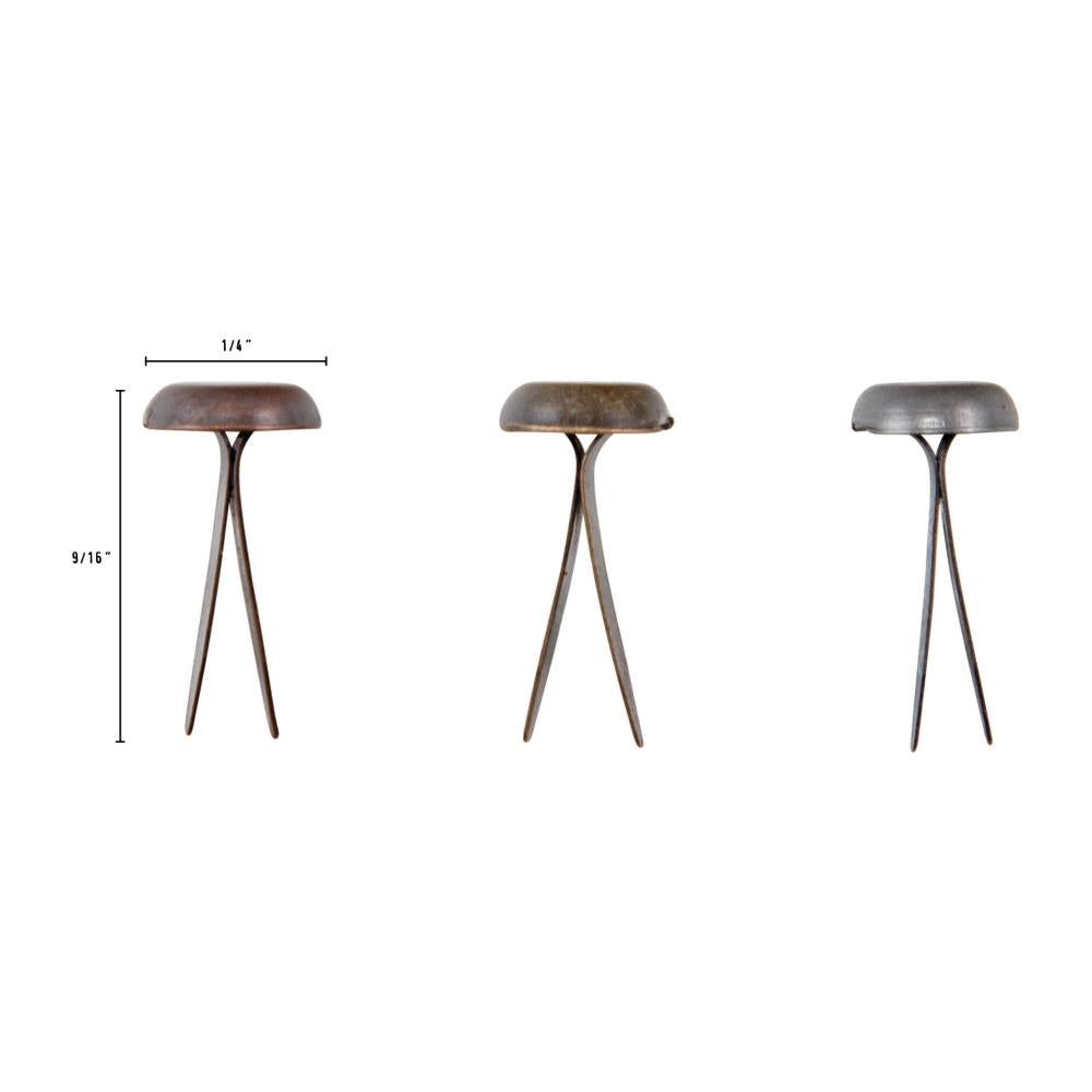 Idea-Ology Metal Large Fasteners - Antique Silver, Copper & Brass