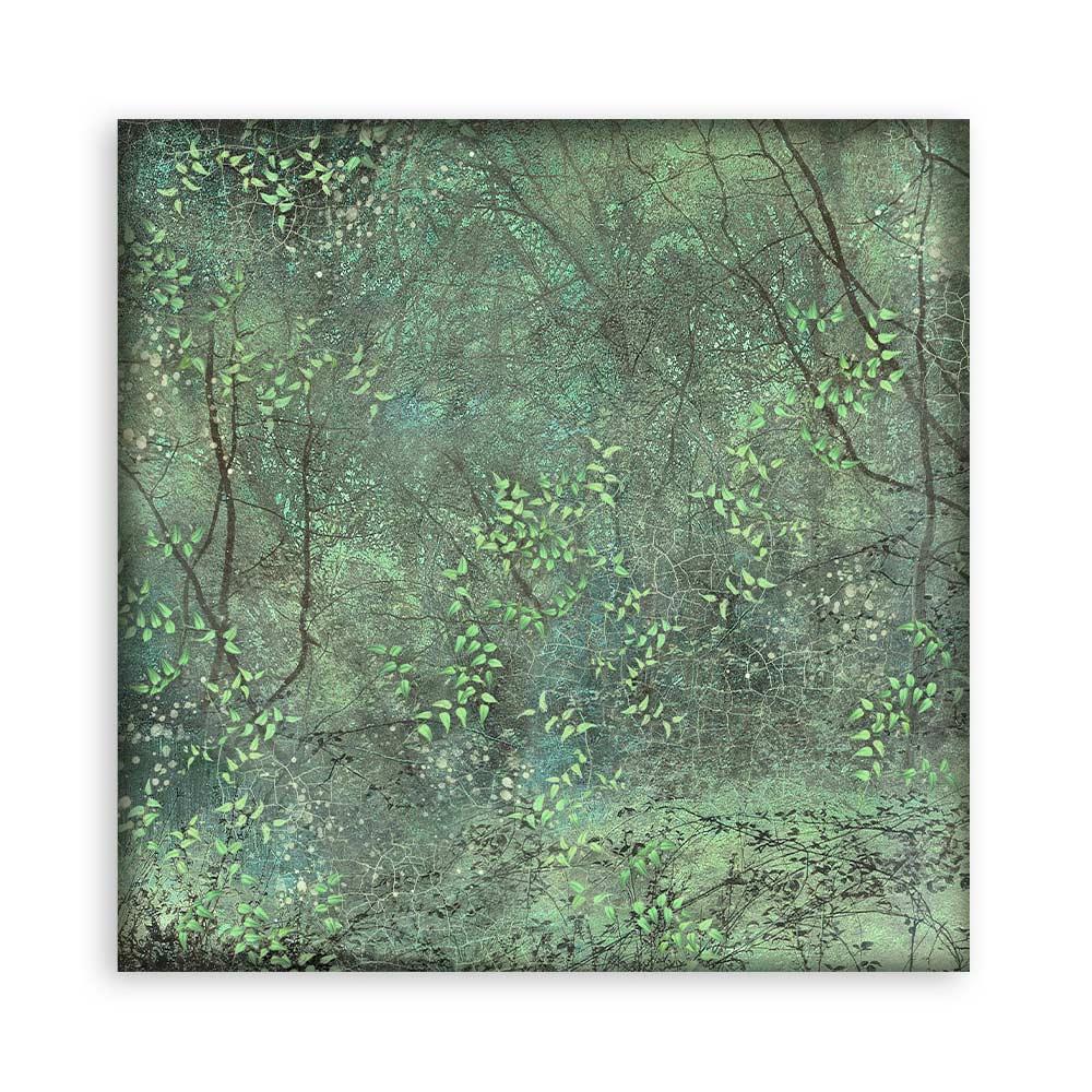 Stamperia Backgrounds Double-Sided Paper Pad 8x8 - Magic Forest