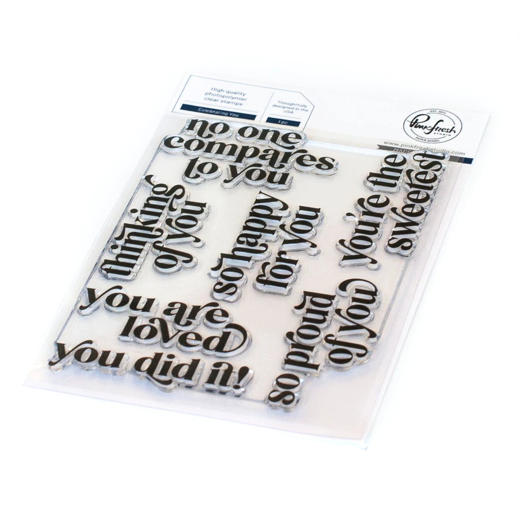 Pinkfresh Studio Clear Stamp Set - Celebrating You