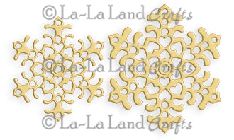 La La Land 'Heart Snowflakes' Die (Set of 2)