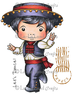La La Land 'Flamenco Luka' (w/ Sentiments) Rubber Stamp