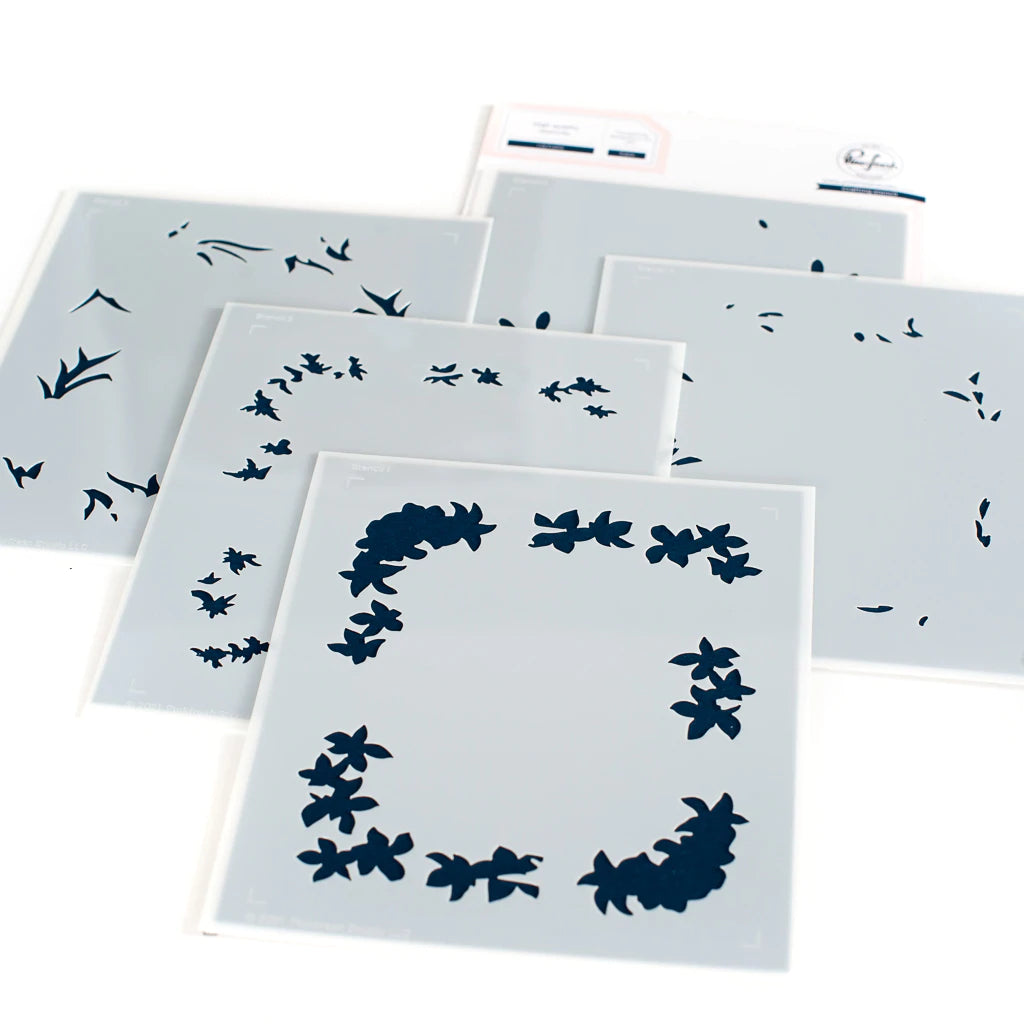 Pinkfresh Studio Stencils - Lily Frame Layering
