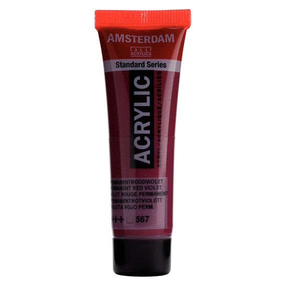 Amsterdam All Acrylics Paint - Permanent Red Violet 567