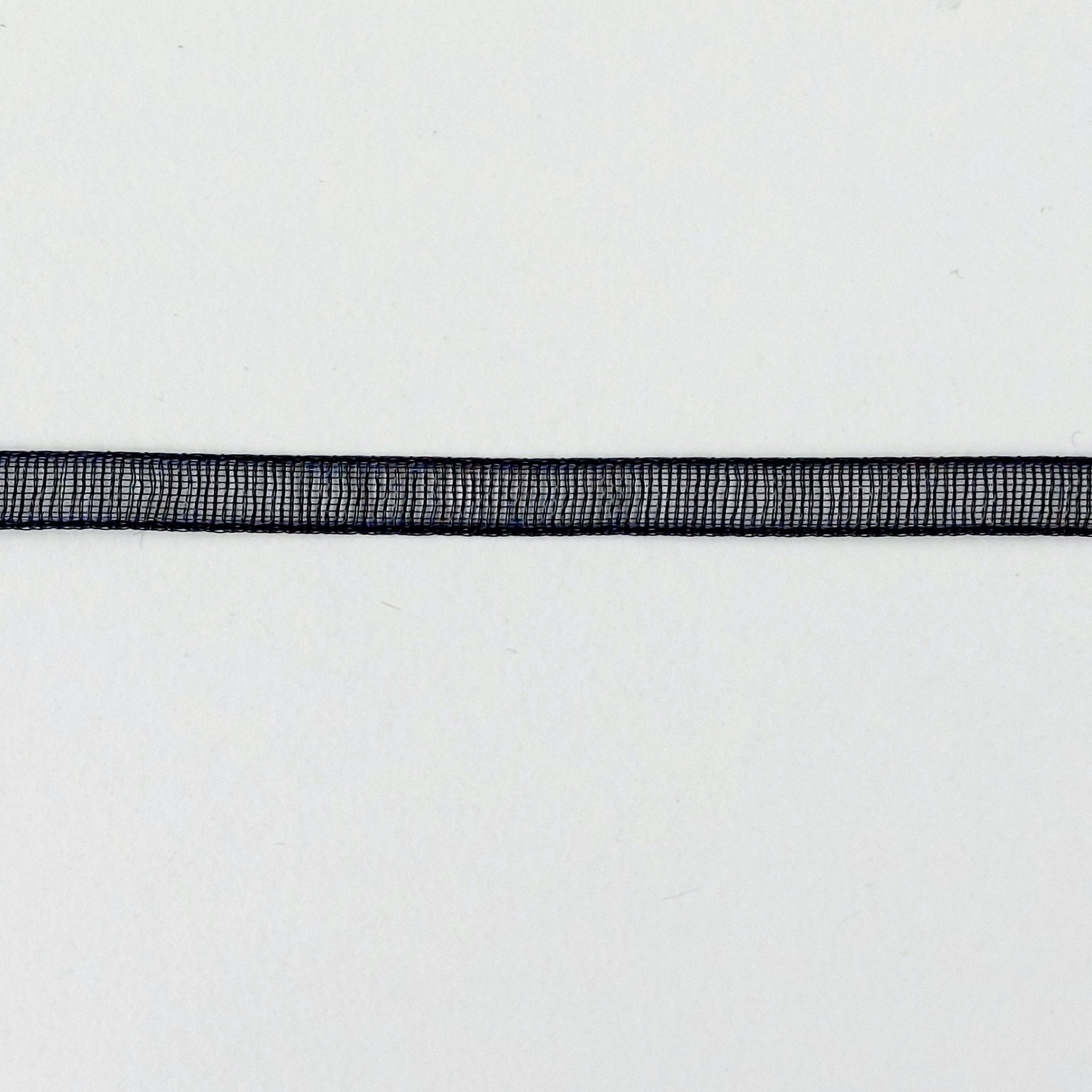 1/8 Inch Organdy ribbon 'Black' - Crafty Divas