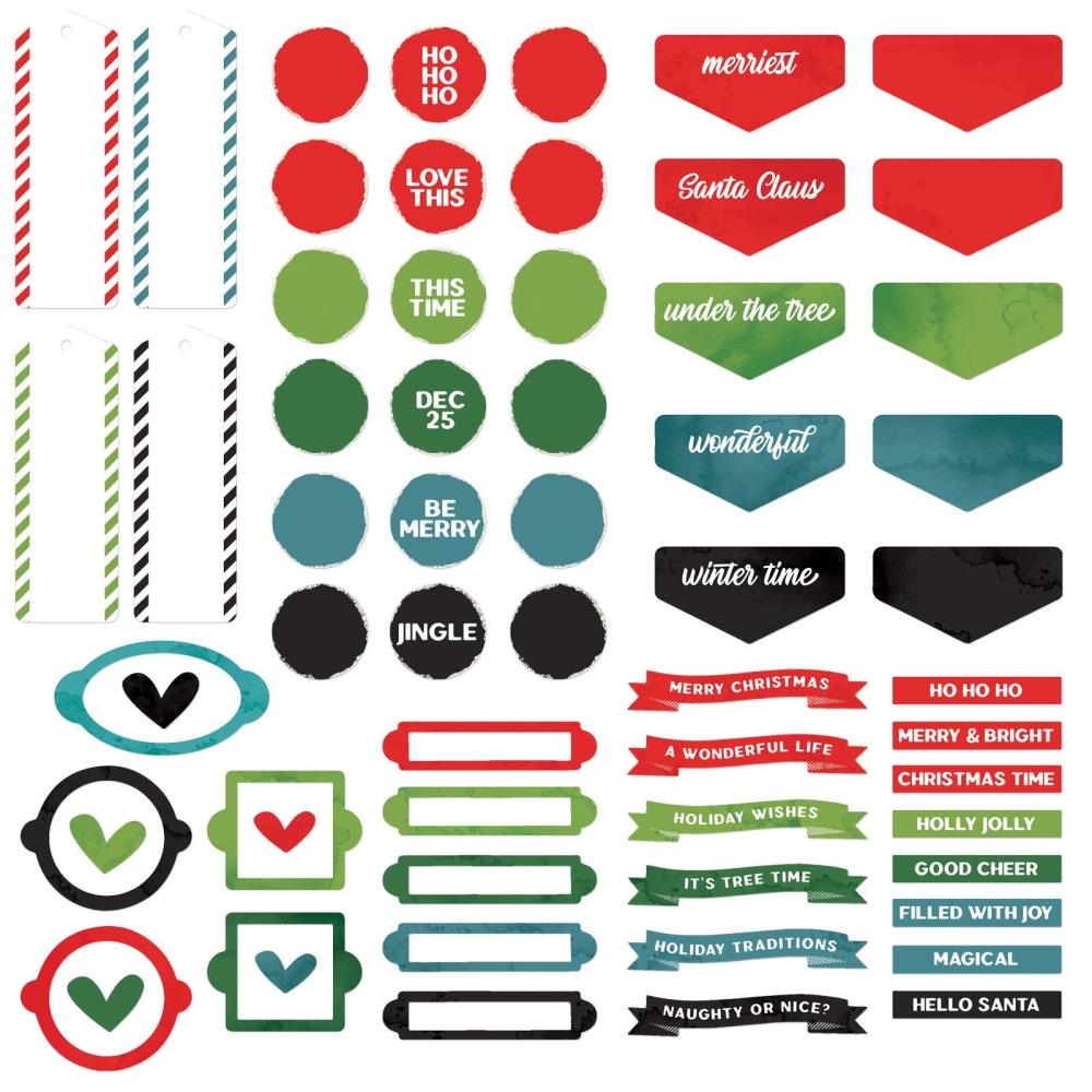 49 And Market Chipboard Bits - ARToptions Holiday Wishes - Crafty Divas