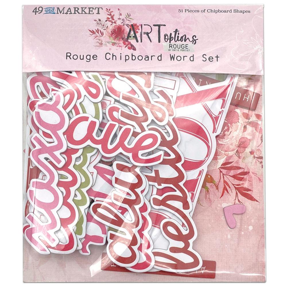 49 And Market Chipboard Bits - Chipboard Word Set - Crafty Divas
