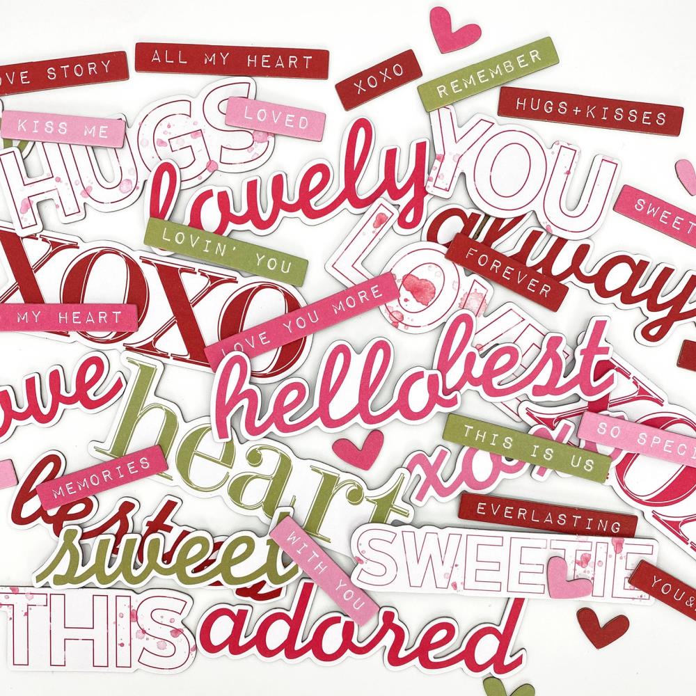 49 And Market Chipboard Bits - Chipboard Word Set - Crafty Divas