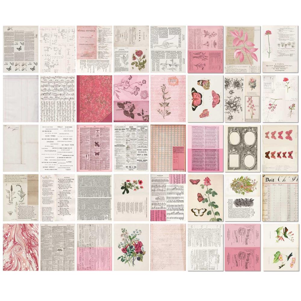 49 And Market - Collage Sheets 6X8 Color Swatch: Blossom - Crafty Divas