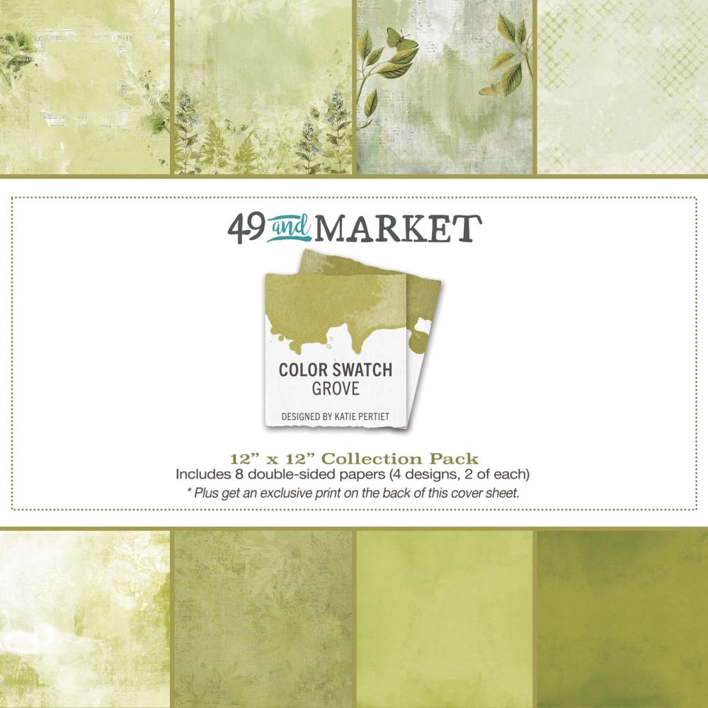 49 And Market Collection Pack 12X12 - Color Swatch: Grove - Crafty Divas