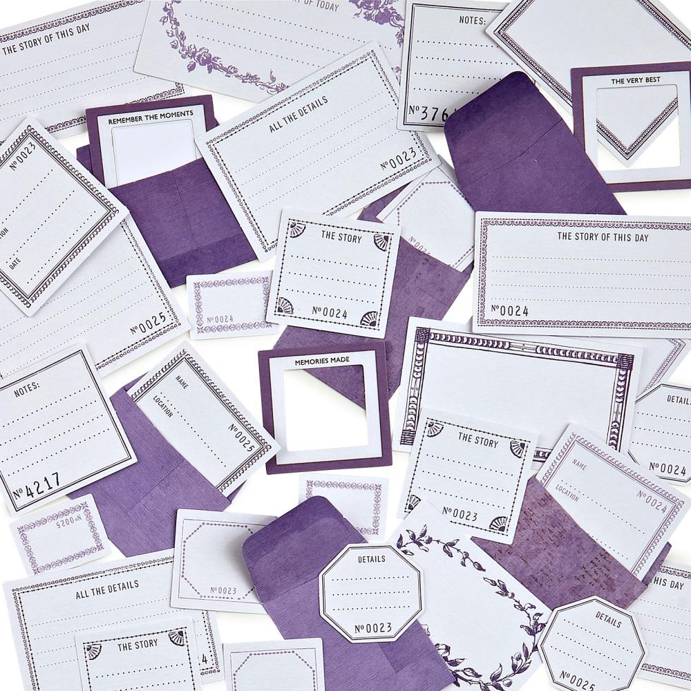 49 And Market - Color Swatch: Envelope Bits Lavender - Crafty Divas