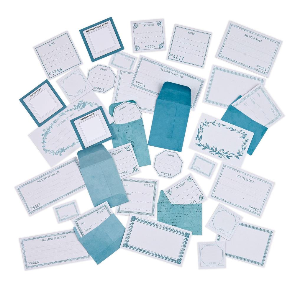 49 And Market - Color Swatch: Envelope Bits Ocean - Crafty Divas