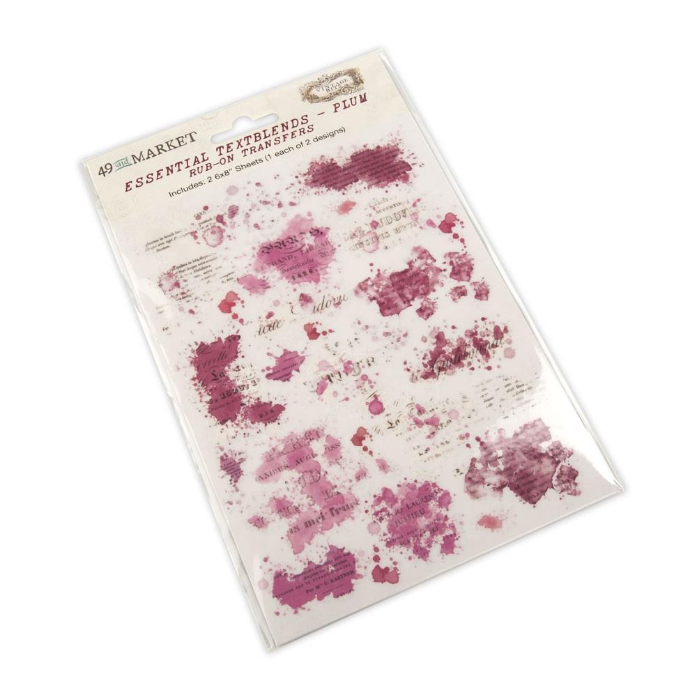 49 And Market Essential Rub-Ons Textbook Blends Plum - Crafty Divas
