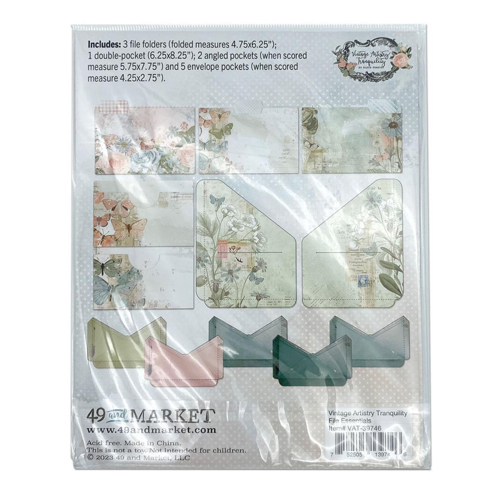 49 And Market File Essentials - Vintage Artistry Tranquility - Crafty Divas