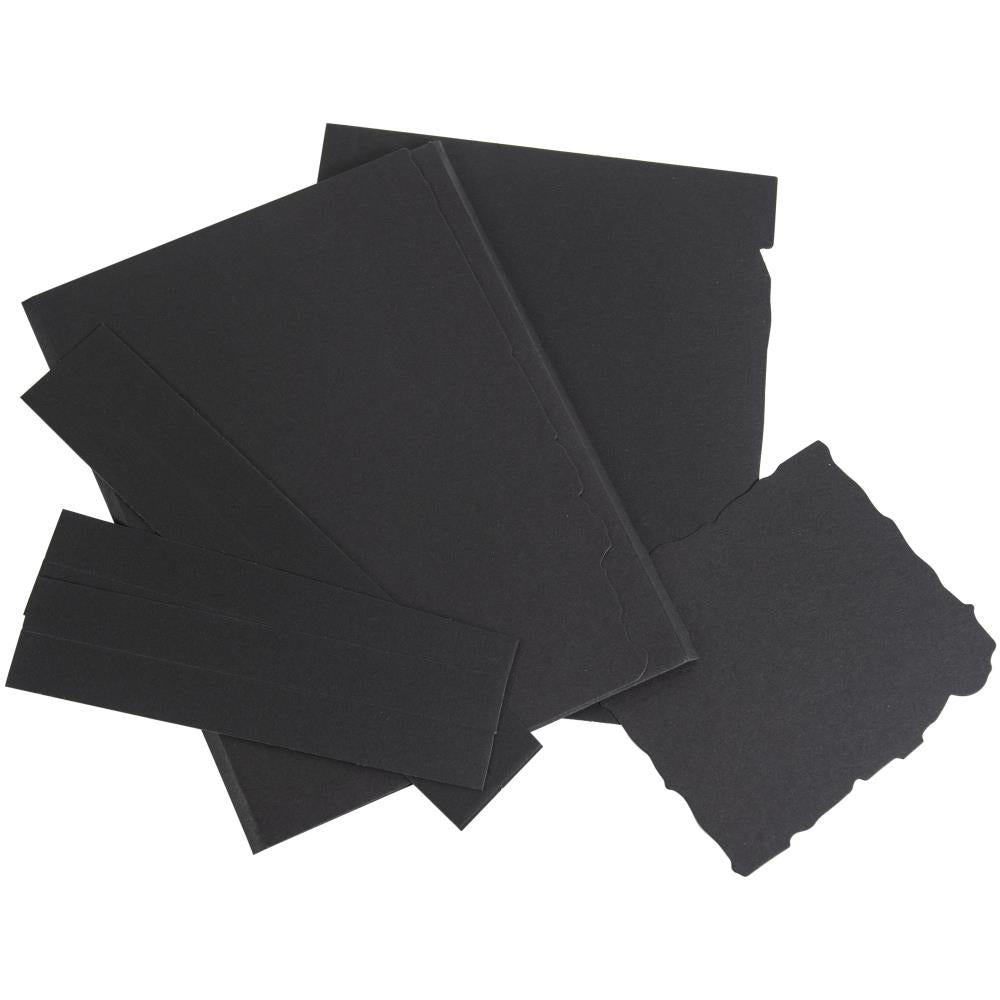 49 And Market Foundations -Jagged Quarter Flip Folio Black - Crafty Divas