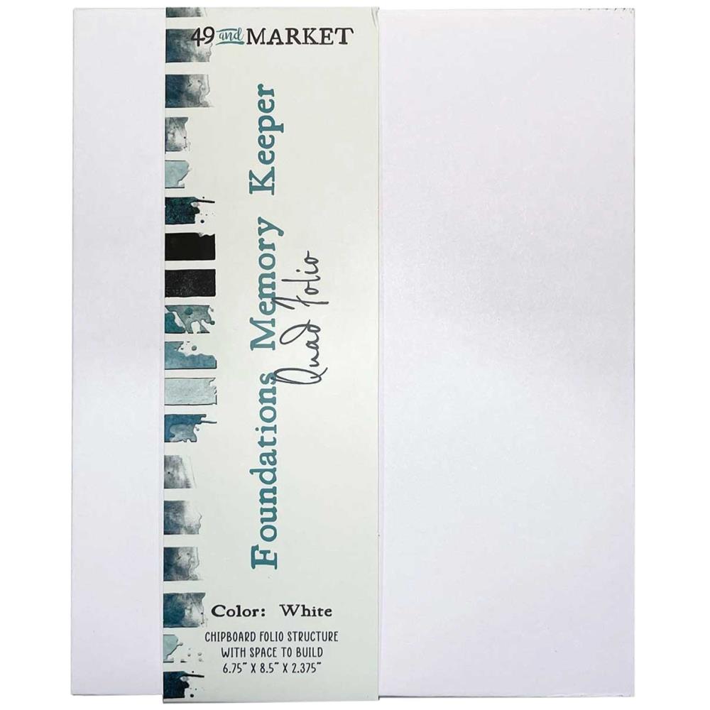 49 And Market Foundations Memory Keeper Quad Folio - White - Crafty Divas