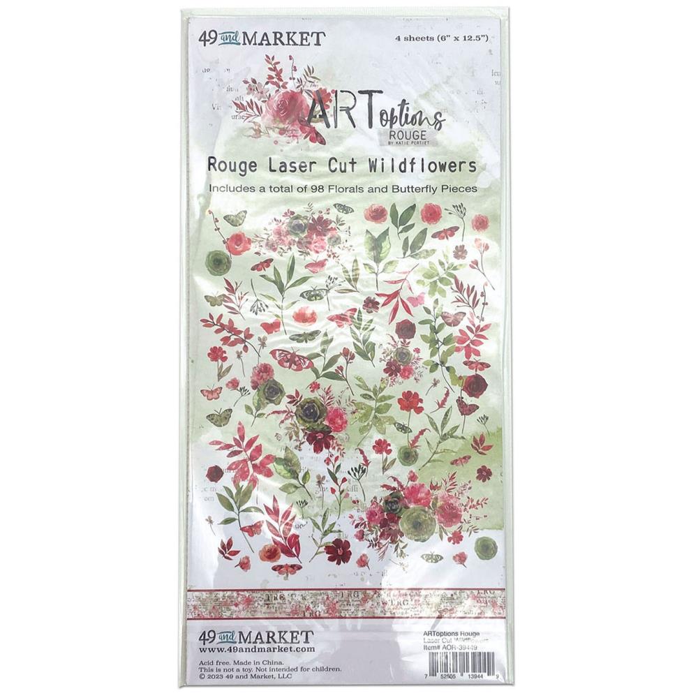 49 And Market Laser Cut Outs - ARToptions Rouge Wildflowers - Crafty Divas