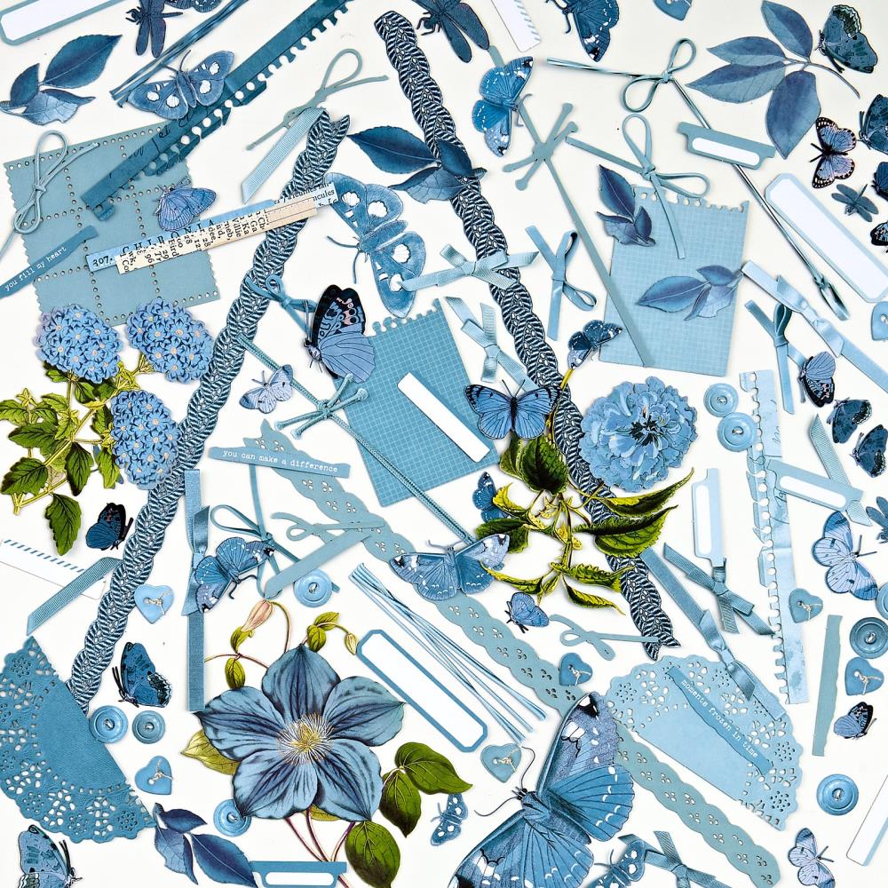 49 And Market - Laser Cut Outs Color Swatch: Elements Ocean - Crafty Divas