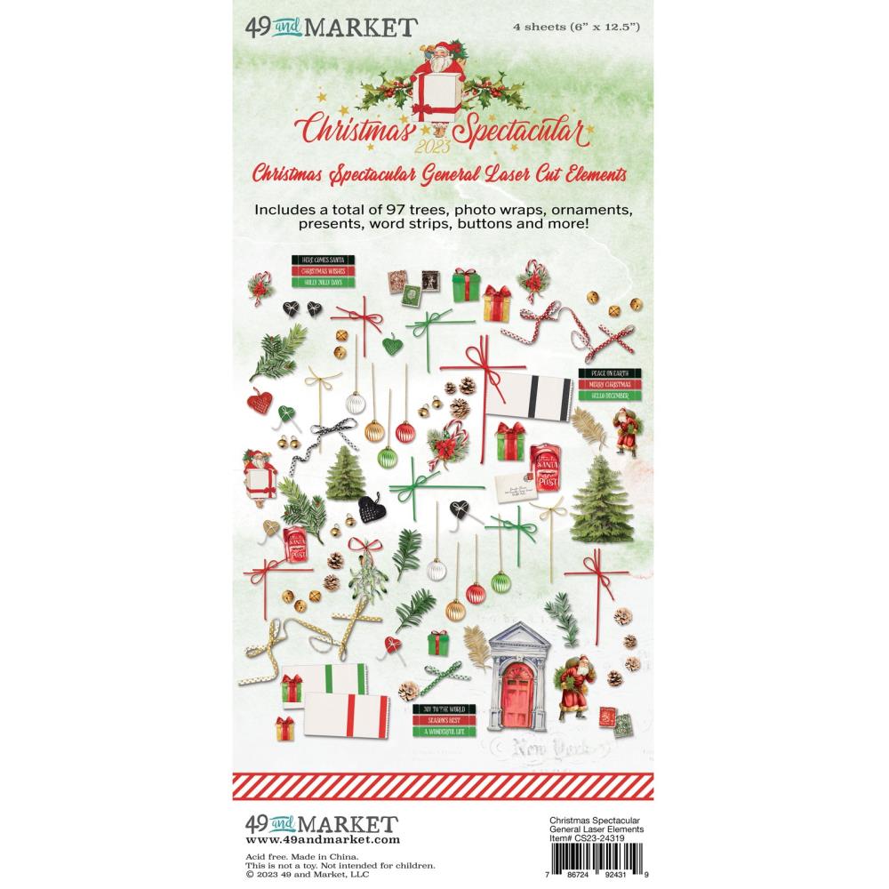 49 And Market - Laser Cut Outs - Elements - Christmas Spectacular 2023 - Crafty Divas
