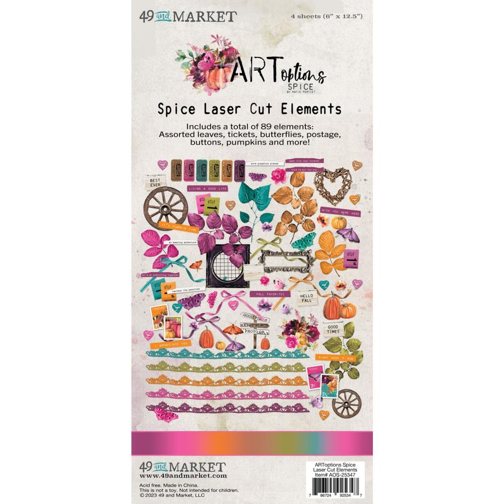 49 And Market - Laser Cut Outs - Elements - Spice - Crafty Divas