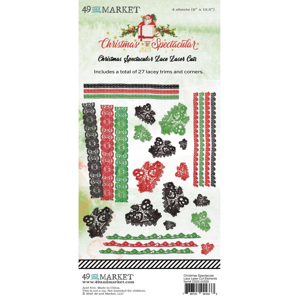 49 And Market - Laser Cut Outs - Lace - Christmas Spectacular 2023 - Crafty Divas