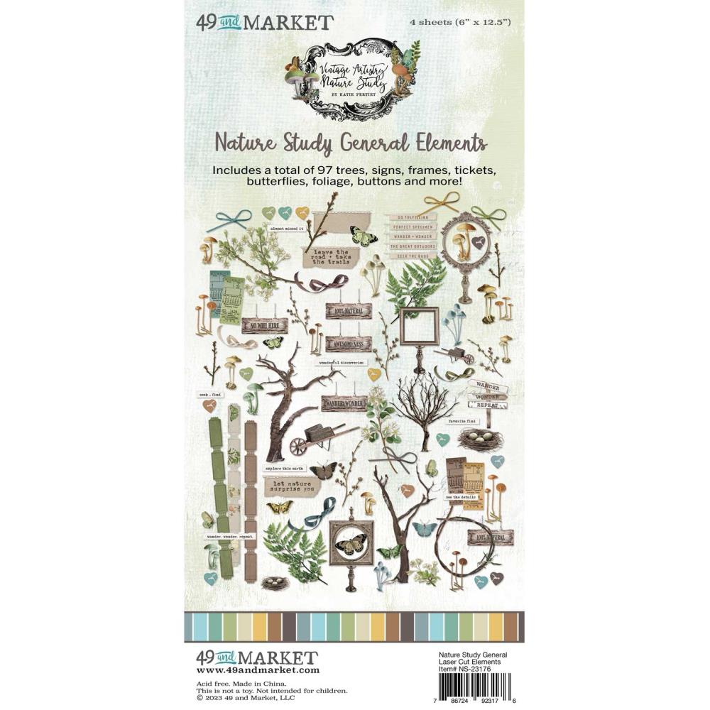 49 And Market - Laser Cut Outs Nature Study Elements - Crafty Divas