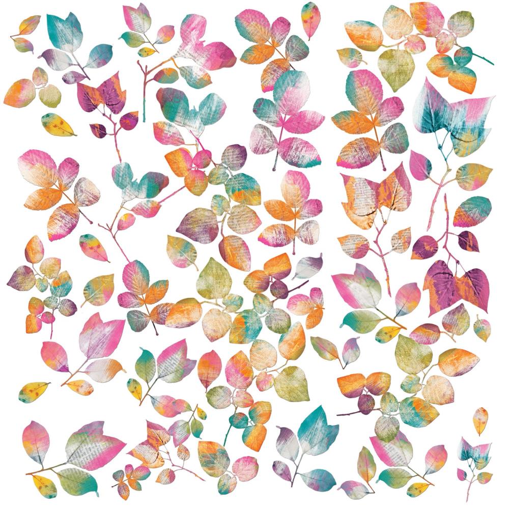 49 And Market - Laser Cut Outs - Spice Mixed Media Leaves - Crafty Divas