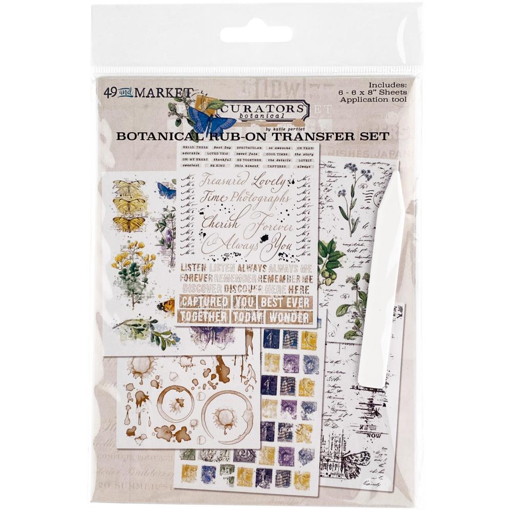 49 And Market Rub-Ons 6X8 - Curators Botanical - Crafty Divas