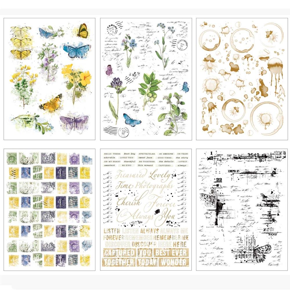 49 And Market Rub-Ons 6X8 - Curators Botanical - Crafty Divas