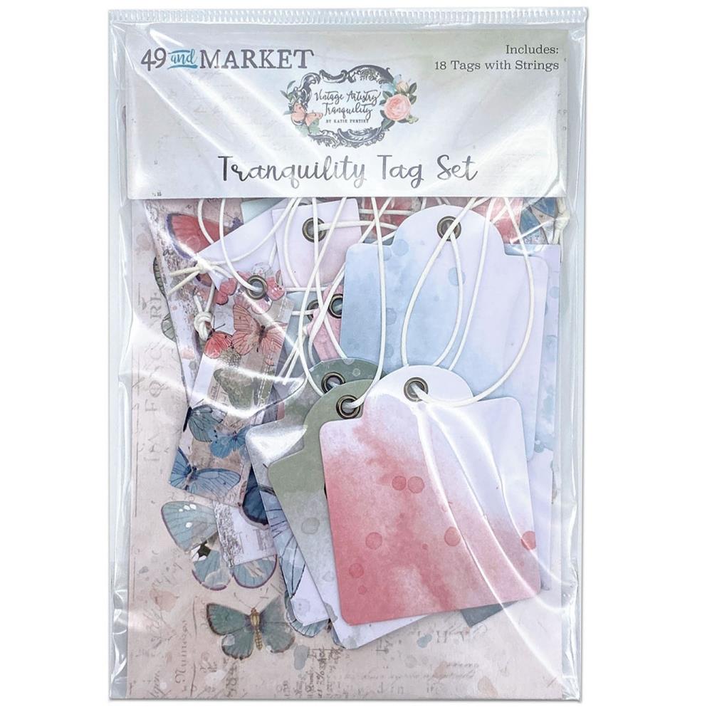 49 And Market Tag Set - Vintage Artistry Tranquility - Crafty Divas