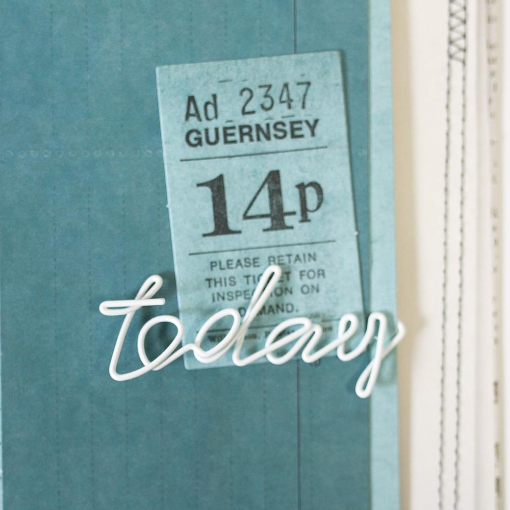 49 And Market Vintage Artistry Essentails Word Clips - Perfect, Memories & Today In White - Crafty Divas