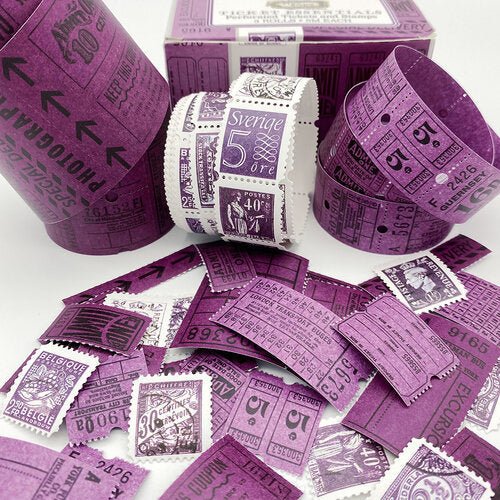 49 And Market Vintage Bits Ticket Essentials - Eggplant - Crafty Divas
