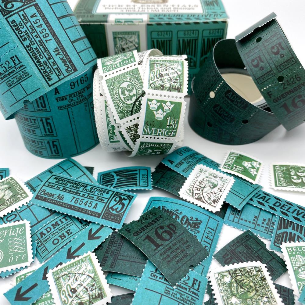 49 And Market Vintage Bits Ticket Essentials - Lagoon - Crafty Divas