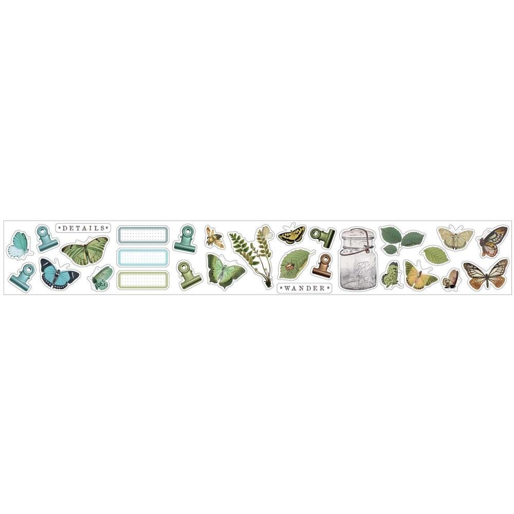 49 And Market Washi Sticker Roll - Nature Study Wings - Crafty Divas