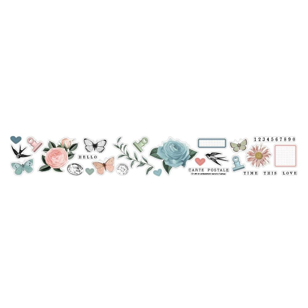 49 And Market Washi Sticker Roll - Vintage Artistry Tranquility - Crafty Divas