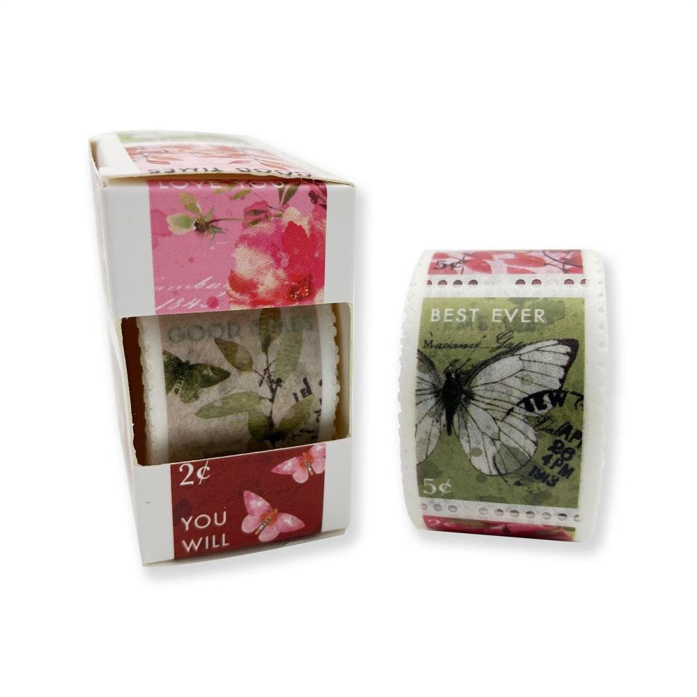 49 And Market Washi Tape Roll - Postage Stamp - ARToptions Rouge - Crafty Divas