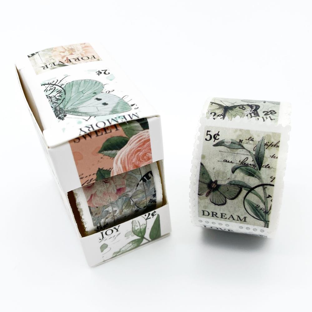 49 And Market Washi Tape Roll - Postage Stamp - Vintage Artistry Tranquility - Crafty Divas