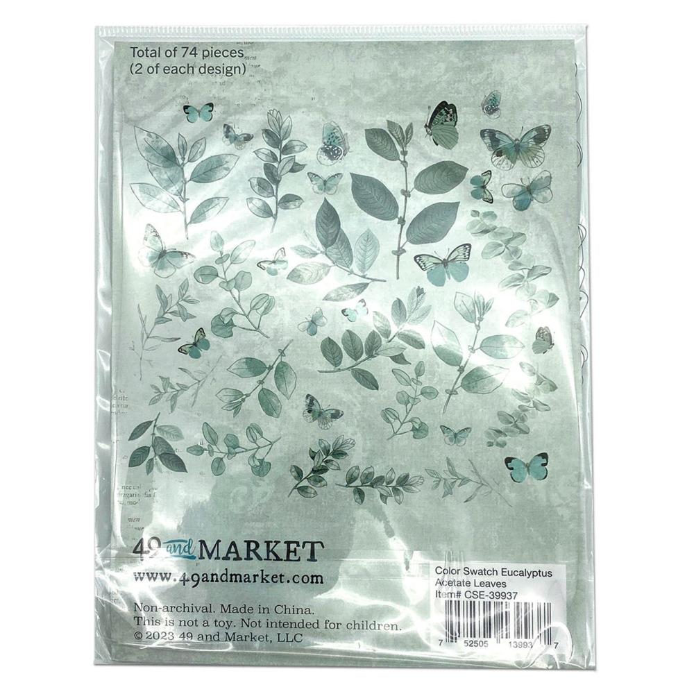 49 & Market - Color Swatch: Eucalyptus Acetate Leaves - Crafty Divas
