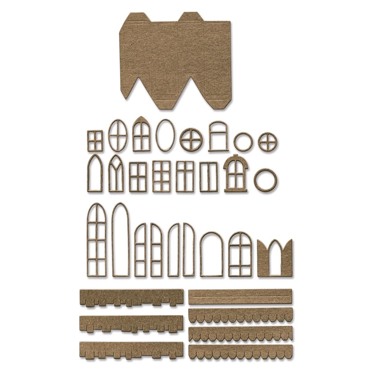 Sizzix Thinlits Dies By Tim Holtz - Village Collection
