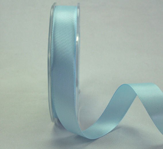 9mm Double sided Satin Ribbon- Pale Blue - Crafty Divas