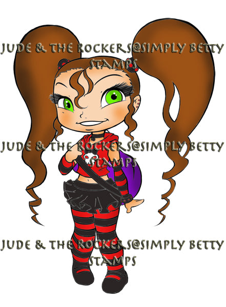 Jude & the Rockers- Ali clear stamp