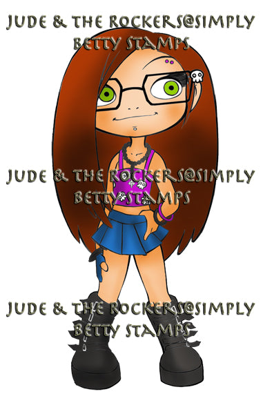 Jude & the Rockers- Ariel clear stamp