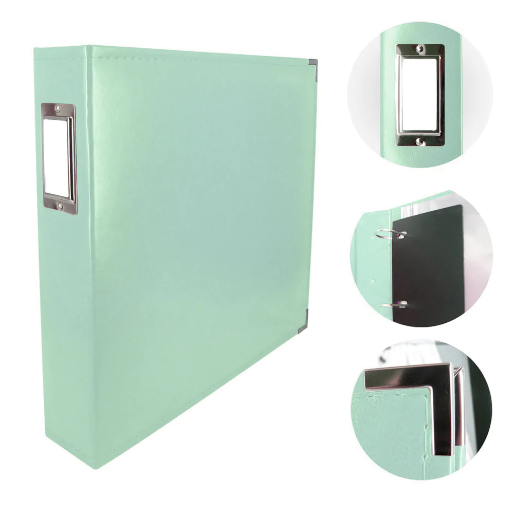 Couture Creations - Classic Superior Leather Album - Mint Blue