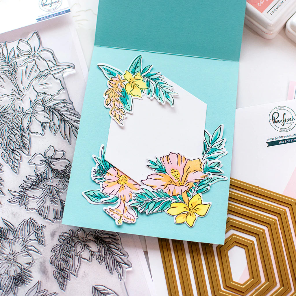 Pinkfresh Studio Stencil - Hibiscus