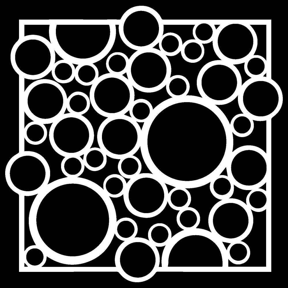 Crafter's Workshop Template 6X6 - Bubble Rebound