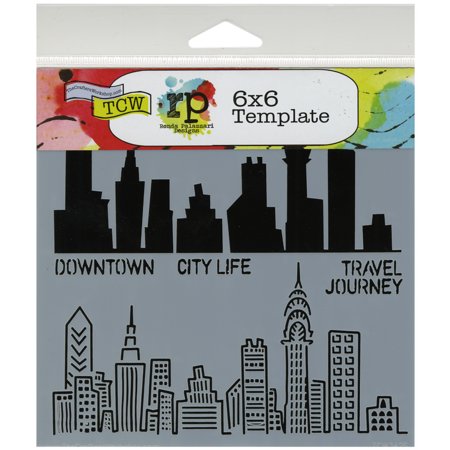 Crafter's Workshop Template 6"X6" - Urban Landscape