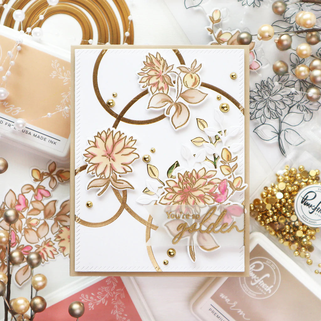 Pinkfresh Studio Clear Stamp Set - Dahlia