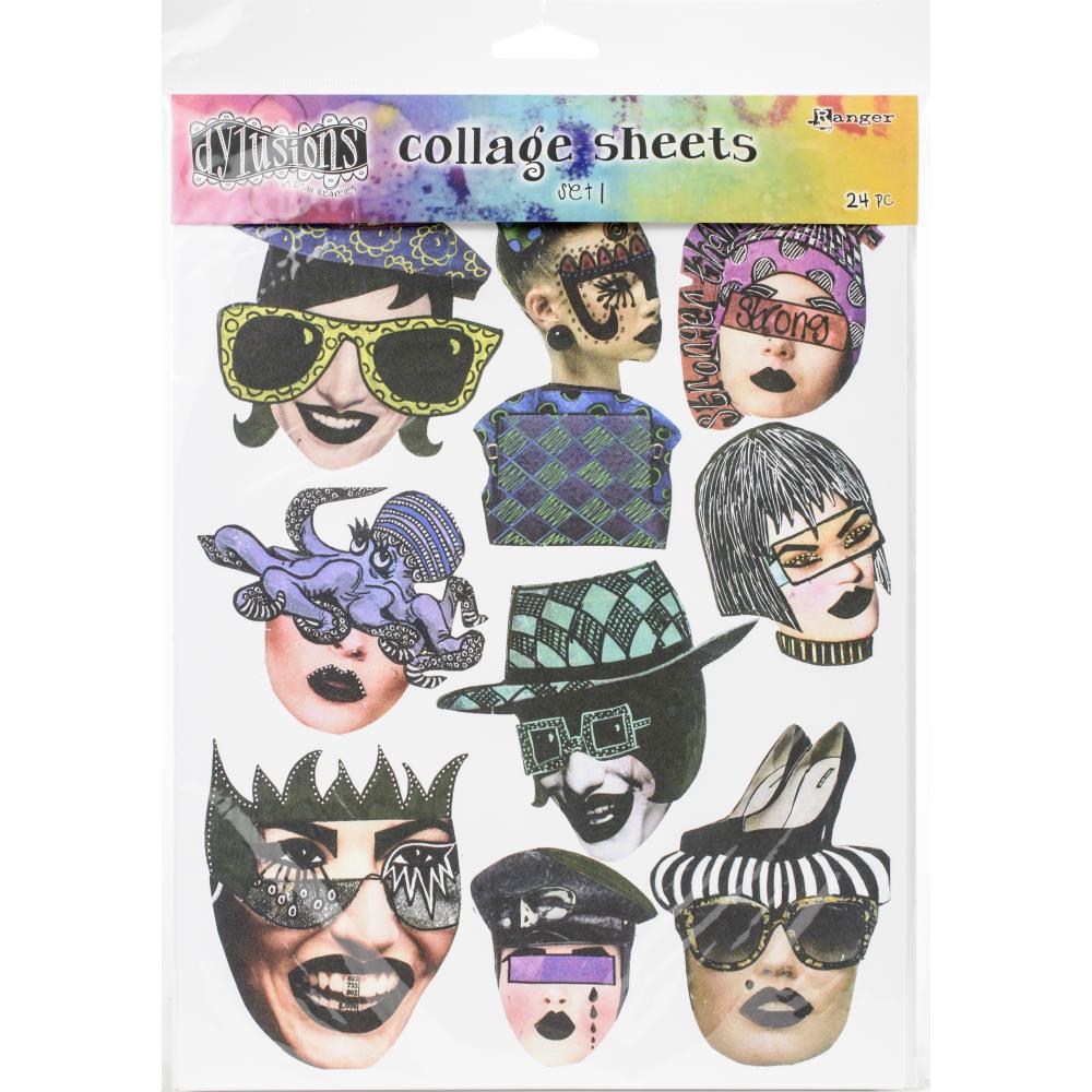 Dyan Reaveley's Dylusions Collage Sheets 8.5X11 - Set 1